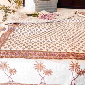 Palm Tree Double Bed Quilt