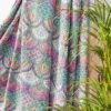 Purple kantha bedcover