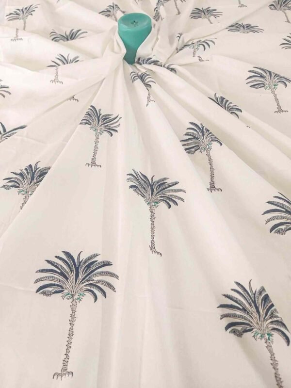 palm tree women cotton farbic1