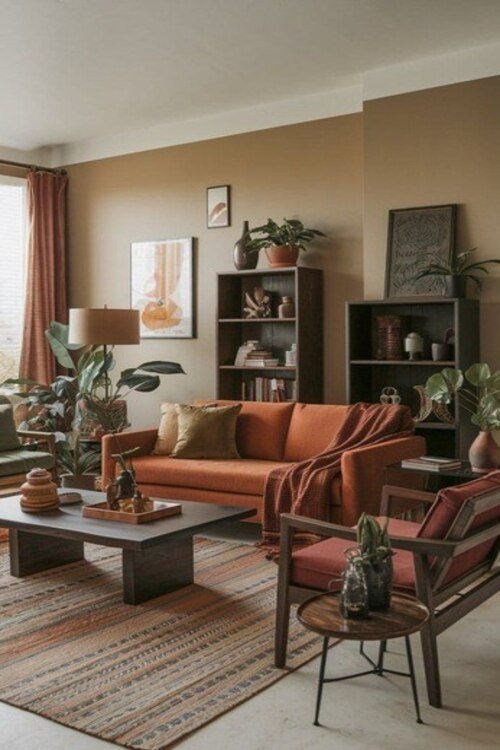 mocha mousse bohemian spaces